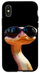 Coque pour iPhone X/XS Serpent avec Lunettes de Soleil Python Cobra Mamba Serpents