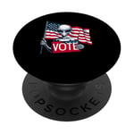 Drapeau américain VOTE Alien PopSockets PopGrip Adhésif