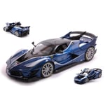 FERRARI FXX-K EVO N.27 BLUE 1:18 Burago Auto Competizione Modellino