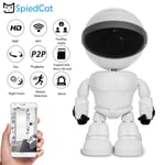 Mini caméra Robot intelligente HD WIFI IP P2P deux voies enregistrement vocal alarme Vision nocturne soins à domicile bébé moniteur pour animaux de compagnie pour Android iOS Cam