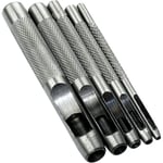 Lot de 5 Outils de Poinçonnage/Outil Perforateur/Perforatrice de 2/3/4/6/8mm - Poinçon Creux pour Faire des Trous