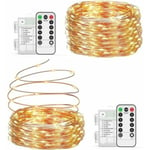 * 10M/200 LED batteridrivna Fairy Lights, Led String Lights, Vattentät IP65 Vattentät, inomhus och utomhusdekoration