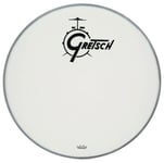 Gretsch Bassdrum head Ambassador white coated, 18"