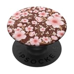 Pink Flowers Floral Phone Pop Grip Botanical Phone Holder PopSockets Adhesive PopGrip