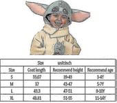 Jouluinen Yoda-asu, Mandalorian The Child Robe Coat Hat, Lasten puku VA