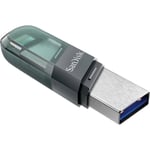 SanDisk Ixpand Flip Lightning & USB-minne, 128GB - Grå