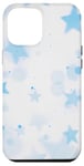 Coque pour iPhone 12 Pro Max Esthétique Bleu Clair Aura Stars Star Girl