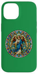 iPhone 14 Stained Glass Saint Archangel Raphael Case