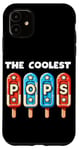 Coque pour iPhone 11 The Coolest Pops Patriotic, rouge, blanc et bleu