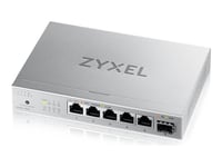 Zyxel Xmg-100 Series Xmg-105 - Switch - Ustyrt - 5 X 100/1000/2.5G + 1 X Gigabit Sfp / 10 Gigabit Sfp+ - Stasjonær, Veggmonterbar