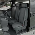 Housse de siège Auto / Utilitaire - Sur Mesure pour PEUGEOT Partner/ CITROEN Berlingo / OPEL Combo (Dès 09/2018) 3 sièges + tablette