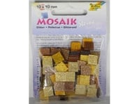 Mosaikstenar Glitter 10X10mm Brun