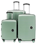 HAUPTSTADTKOFFER Mitte - Set of 3 Suitcases - Hand Luggage Suitcase 55 cm, Medium Suitcase 68 cm + Large Travel Suitcase 77 cm, Hard Shell ABS, TSA, Mint