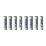 Laddbart batteri Eneloop AA, 2000 mAh, 8 st