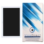 Visiodirect® Ecran complet pour Asus Zenpad 10 Z300M-6B075A 10.1" tablette blanche vitre tactile + Ecran LCD