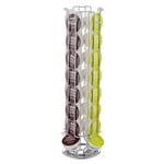 Cheffinger Dispenser for 32 Dolce Gusto Capsules Slim Rotating 360° Metal Tower