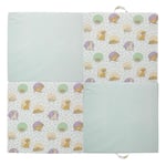 Babycalin - Tapis de jeux bébé 120x120 cm Roi Lion Cosy Time Disney Baby - Tapis motricité bébé Modulable grâce à ses 4 blocs - Tapis d'éveil et de jeux en Coton Confortable - Matelas de sol bébé 4 cm