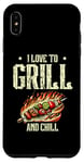 Coque pour iPhone XS Max I Love To Grill And Chill Griller Cook BBQ Griller Barbecue