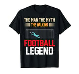 The Man The Myth The Walking Football Legend Men Boys Kids T-Shirt