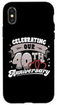 iPhone X/XS 40th Wedding Anniversary Celebrating 40 Years Matching Gift Case