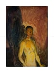 Wee Blue Coo Edvard Munch Self-portrait In Hell Painting Wall Art Print