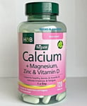 Holland & Barrett VEGAN Calcium Magnesium Vitamin D & Zinc 120 Tablet Supplement