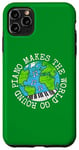 Coque pour iPhone 11 Pro Max Le piano fait tourner le monde, musicien pianiste