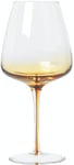 Amber, Rødvinsglas, klar/orange, H10,4x22,5 cm