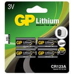 GP GPPCL123A135 Lithium Pro CR123A Battery 3V - Card of 4