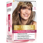 L’Oréal Paris Hiusväri kokoelma Excellence Creme Kerman väri 7.1 Keskikokoinen vaalea tuhka 1 Stk. (7,58 € / 1 Kpl)