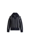 Tilia Zip Knit - Navy Stripe