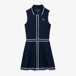 Lacoste Robe Golf Ultra Dry à liseré héritage Taille 38 Bleu Marine/blanc/bleu Marine