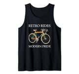 Retro Ride Modern Pride - Cute Rainbow Gay Pride Bike Racer Tank Top