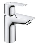 GROHE QUICKFIX StartEdge Robinet de salle de bains lavabo, mousseur économie d'eau, sans tirette, bonde clic clac incluse, installation et nettoyage facile, taille S, chromé, 24199001