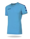 KELME Lince Maillot de Football. Fille, Bleu Ciel/Bleu Marine, S