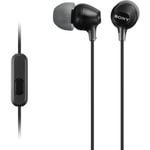 Ecouteurs intra-auriculaires SONY MDR-EX15AP - Noir - Télécommande universelle - 3 tailles d'embouts