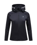 W Rider Zip Hood, S, BLACK/BLACK/