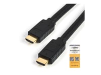 StarTech.com Câble HDMI grande vitesse haute qualité de 7 m avec Ethernet - 4K 60 Hz (HDMM7MP) - Câble HDMI avec Ethernet - HDMI mâle pour HDMI mâle - 7 m - noir - pour P/N: KITBXDOCKPEU...