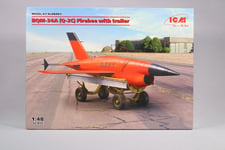 LP210 ICM 48401 Maquette 1/48 Avion BQM-34A (Q-2C) Firebee drone with trailer