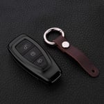 Buttons Remote Key Fob Case Cover,For Ford C-Max Focus Rs St Fiesta Mk3 Mk4 2011 2012 2013-2018 Kuga Escape Ecosport Accessory Black