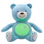 Chicco First Dreams Baby Bear Ours en Peluche Musical, Veilleuse Lumineuse pour Bébés avec Effets Lumineux et Mélodies Relaxantes - Jouets Bébé 0+ Mois - Bleu