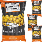 The Gourmet Popcorn Co. Caramel Popcorn - 4 Large Packs of Healthy Popcorn - 105 Calories Per Serving - A Crunchy, Light & Sweet Popcorn Delicious Snack - 4 x 200g Family Sharing Bags