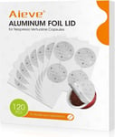 AIEVE 120Pcs Aluminum Foil Seal Lids for Nespresso Vertuo Pods, Coffee Pod