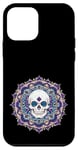 Coque pour iPhone 12 mini #snirt Coque de protection pour téléphone portable Motif mandala Tête de mort