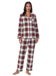 Lauren Ralph Lauren Check Fleece Pyjama Set, Cream/Multi