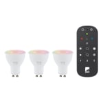 EGLO - Sarja 3x GU10, kaukosäädin - RGB + TW - Zigbee, Bluetooth