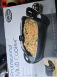 1500W Multi CookerW/Lid, 5L Capacity 30cmElectric Frying Pan, Temp Control 35800