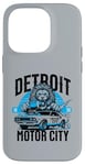 Coque pour iPhone 14 Pro Detroit Motor City Lion Muscle Car T-shirt graphique