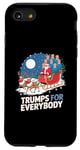 Coque pour iPhone SE (2020) / 7 / 8 Trumps For Everybody Santa Sleigh Christmas Holiday (Les