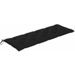 Inlife - Coussin pour balancelle Noir 150 cm Tissu